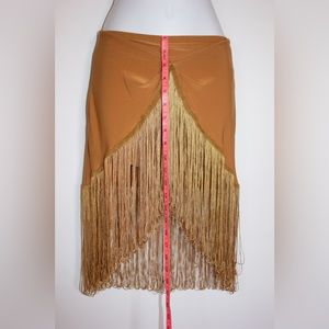 Better Be | Skirt w tassels | Golden Tan | S